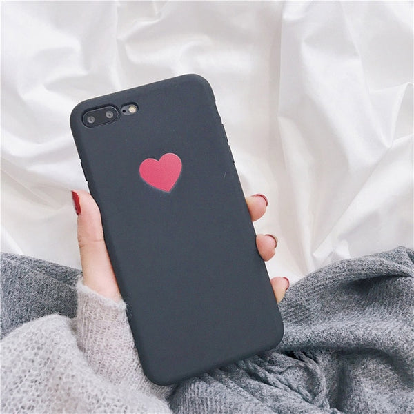 Red Love Heart Phone Case