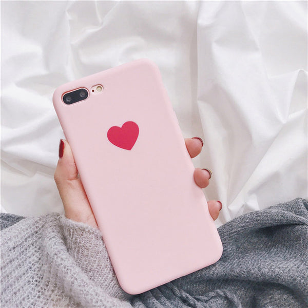 Red Love Heart Phone Case